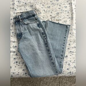 PacSun Light Blue High Waisted Stretch Cropped Bootcut Jeans